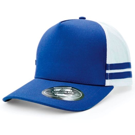 ah456-striped-trucker-cap-royal-bluewhite