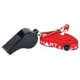 Whistle Plastic With Lanyard 